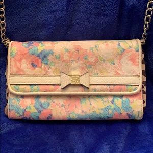 Jessic Simpson Floral crossbody purse - leather